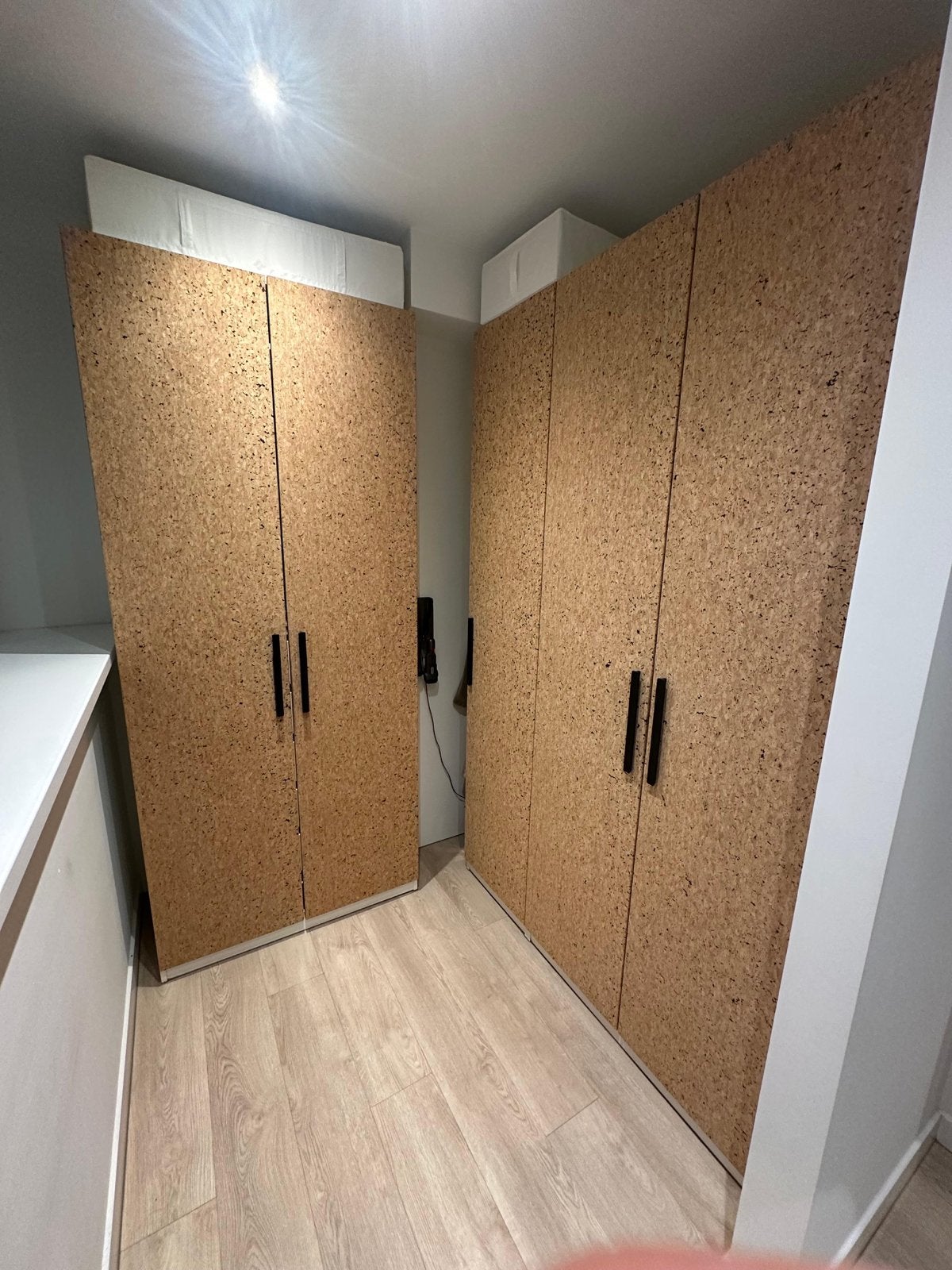 IKEA PAX kast deuren (5x) van kurk met zwarte grepen, Ophalen, Overige materialen, 200 cm of meer, 50 tot 100 cm