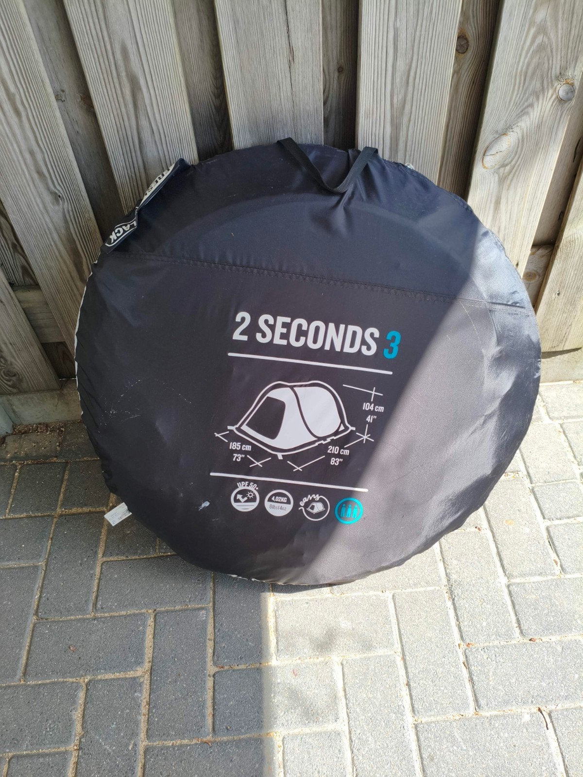 Quechua 2 Seconds 3-persoons pop-up tent, Caravans en Kamperen, Tenten, Ophalen of Verzenden, Zo goed als nieuw, Tot en met 3
