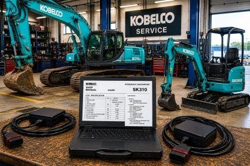 Kobelco Service + Reparatie: Database met technische, Verzenden