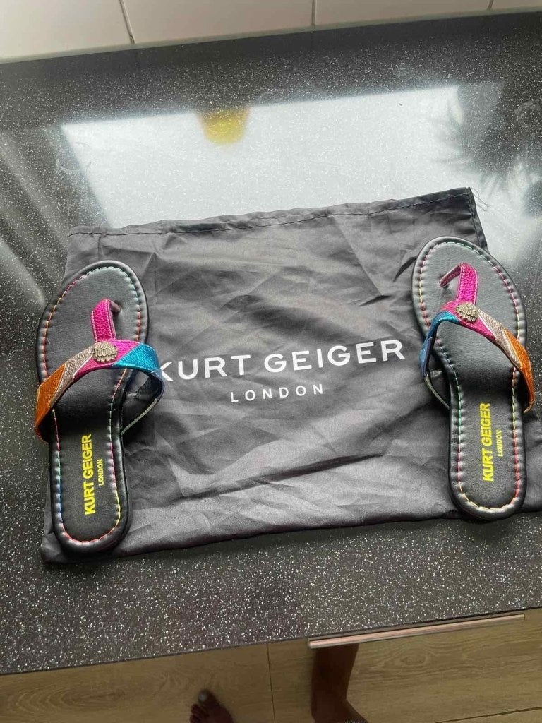 Kurt Geiger London regenboog slippers maat 38, Overige kleuren, Nieuw, Kurt Geiger London, Ophalen
