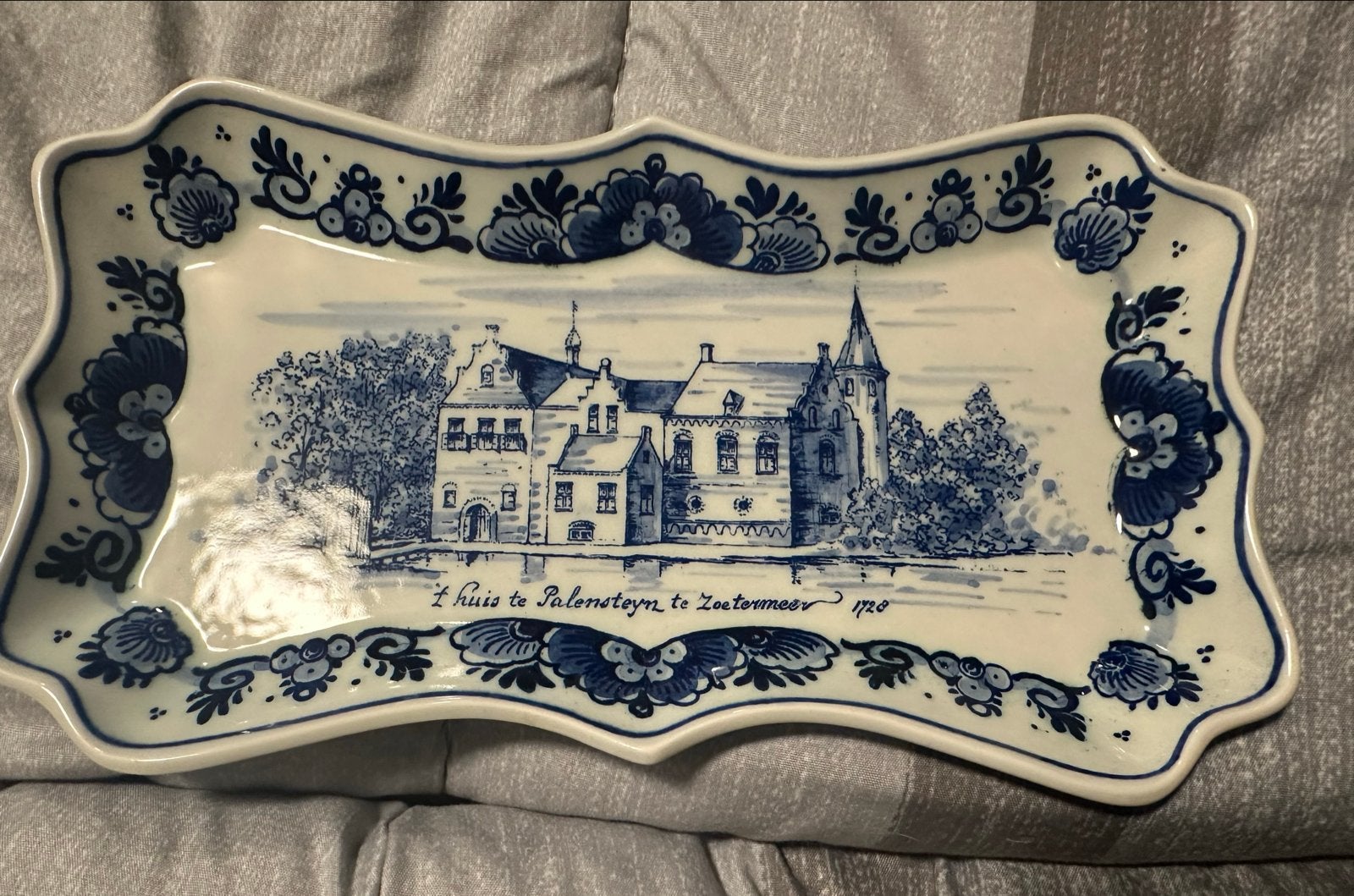 Delfts Blauw Schaal 't Huis te Palensteyn Zoetermeer, Ophalen of Verzenden