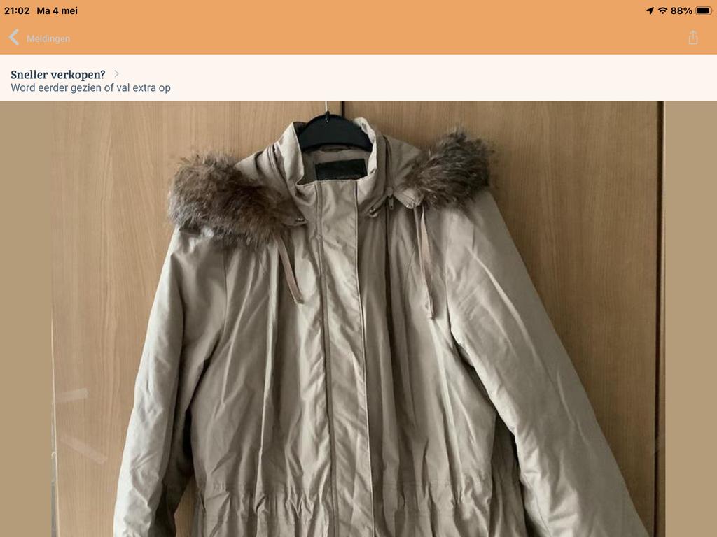 JAS // Mantel.     mt 44.    nieuw.   van.    Bon. Prix, Ophalen of Verzenden, Nieuw, Maat 42/44 (L), Beige