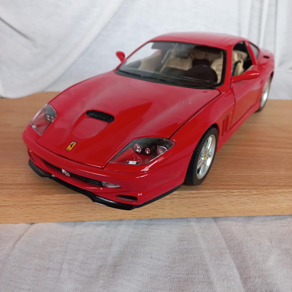 Ferrari 550 Maranello 1:18, Bburago, geen doos,mooie staat, Ophalen of Verzenden, Zo goed als nieuw, Auto, Bburago