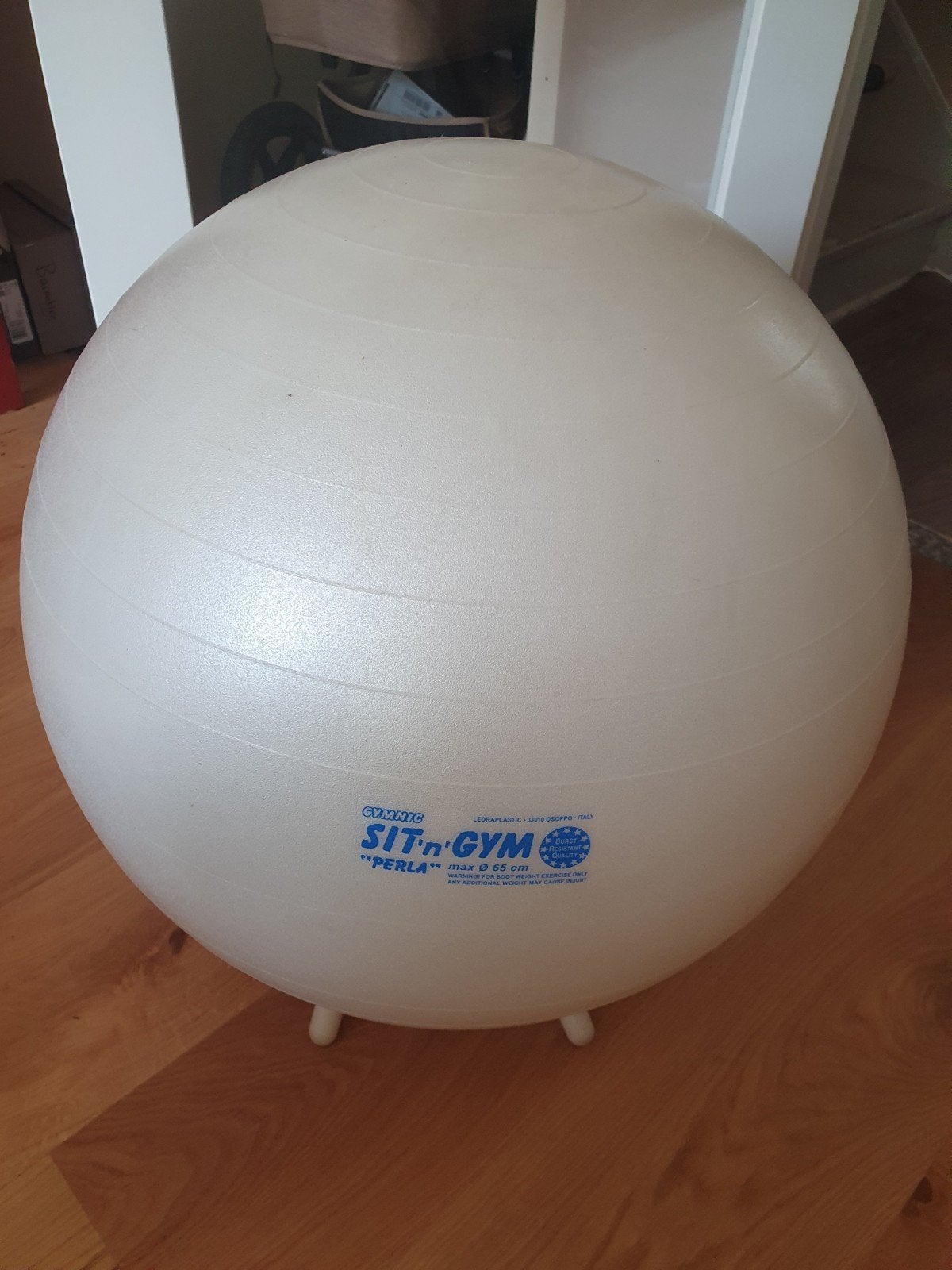 Sit 'n' Gym bal Perla Gymnic zitbal yoga zwangerschap 65 cm, Sport en Fitness, Yoga en Pilates, Ophalen of Verzenden, Gebruikt