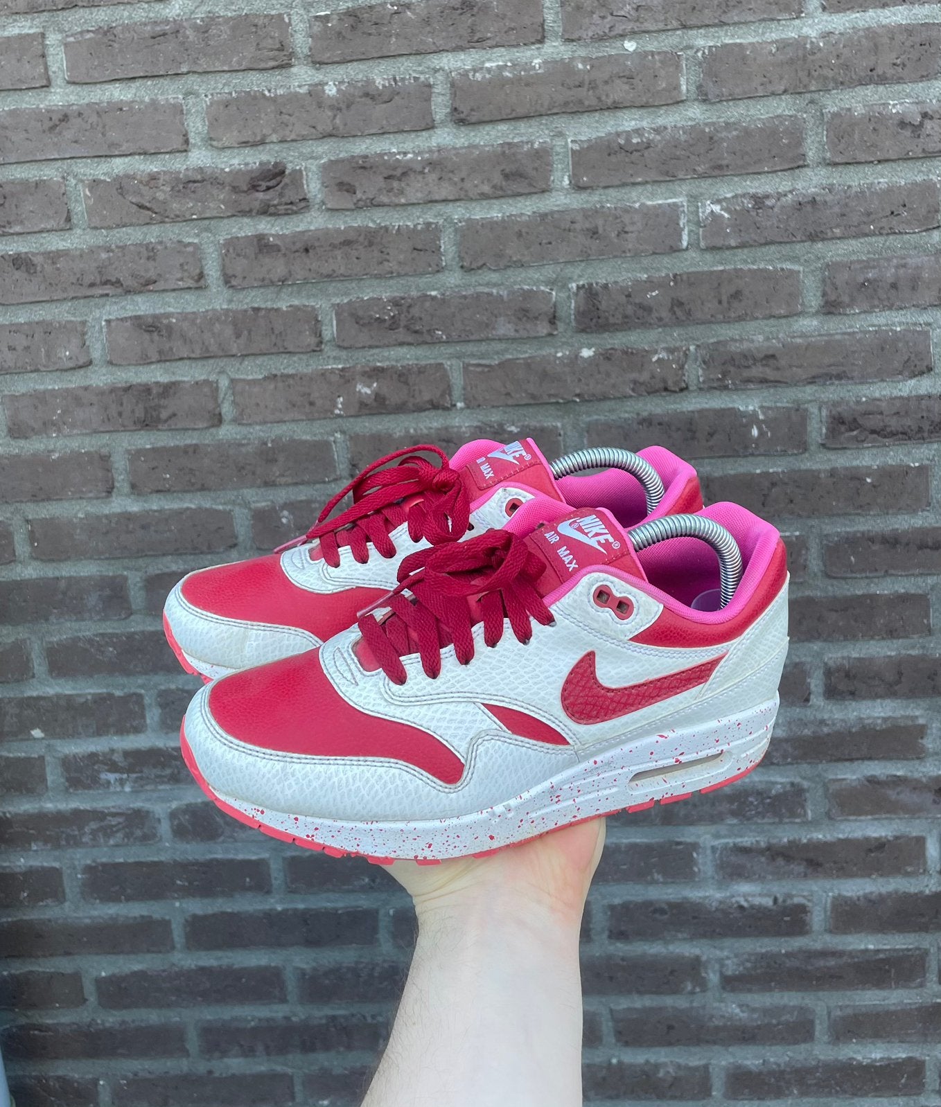 Nike Air Max 1 iD, Ophalen of Verzenden, Zo goed als nieuw, Overige kleuren, Sneakers of Gympen