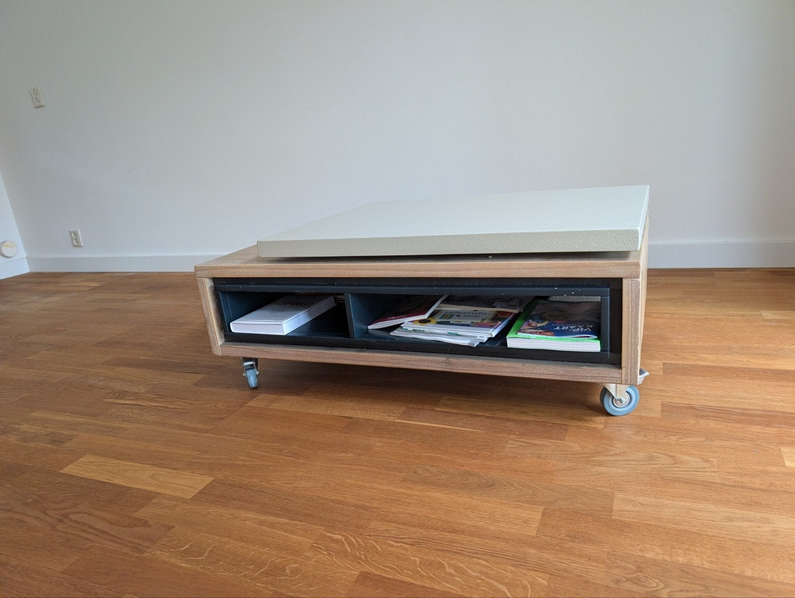 Henders en Hazel salontafel met opbergruimte, Gebruikt, 100 tot 150 cm, Overige houtsoorten, 50 tot 100 cm