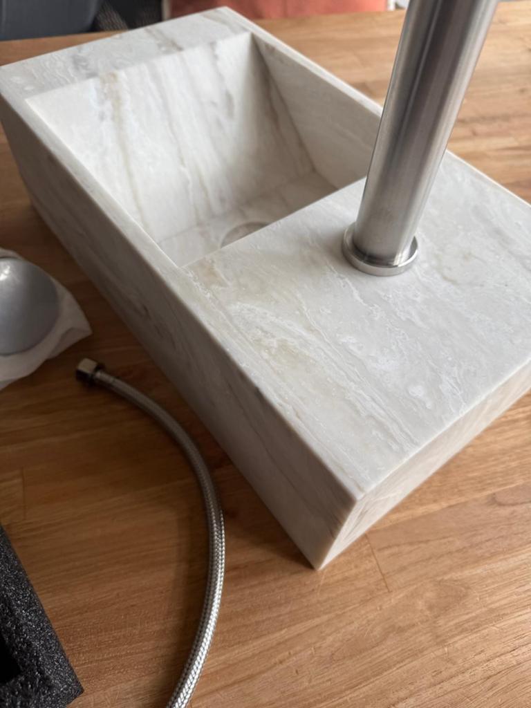 Nieuw design wasbakje incl. sifon, kraan en plug, Ophalen of Verzenden