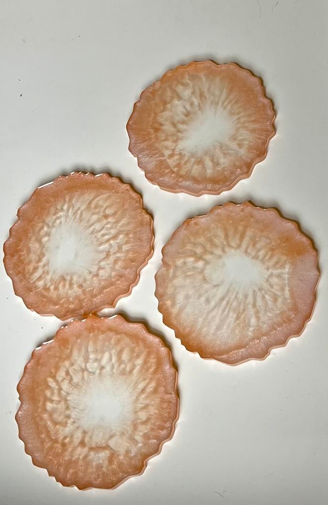Schitterende champagne set onderzetters van epoxy!, Ophalen of Verzenden, Nieuw
