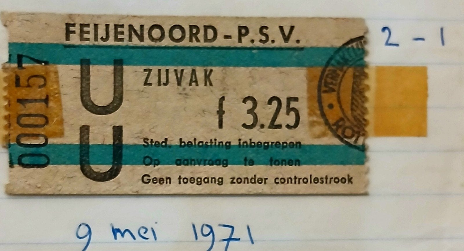 FEYENOORD - PSV. 9 Mei 1971, Maat XL, Ophalen of Verzenden, Shirt