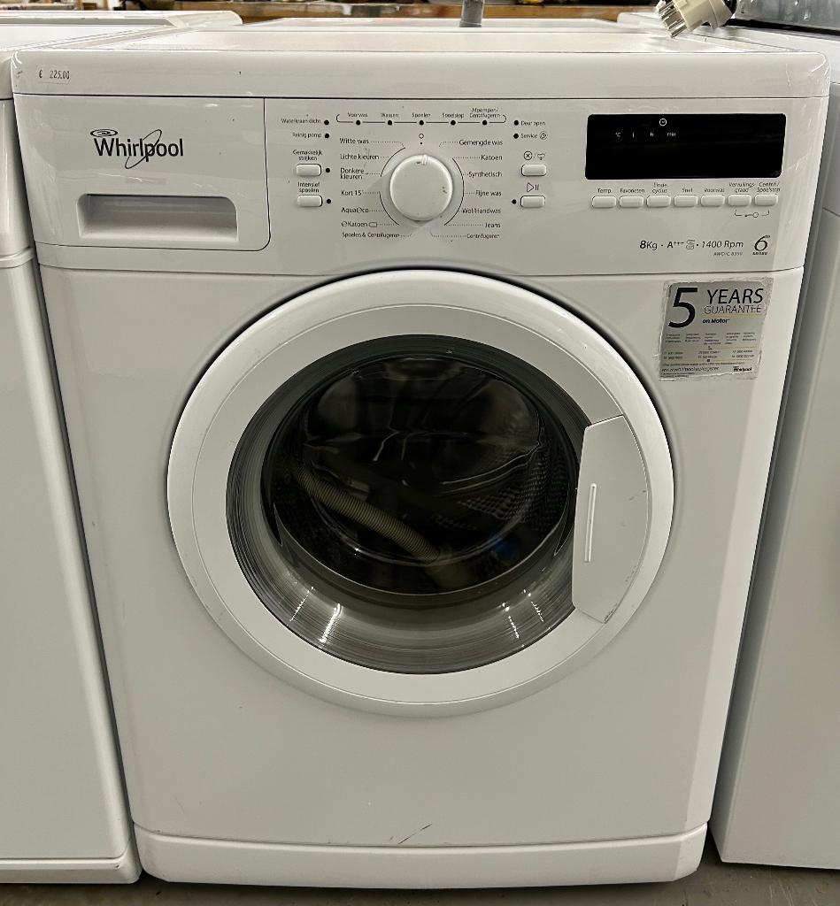 Whirlpool AWO/C 8350 wasmachine 8 kg 1400 RPM A+++ # 9815, Ophalen, Gebruikt, Ww, Voorlader