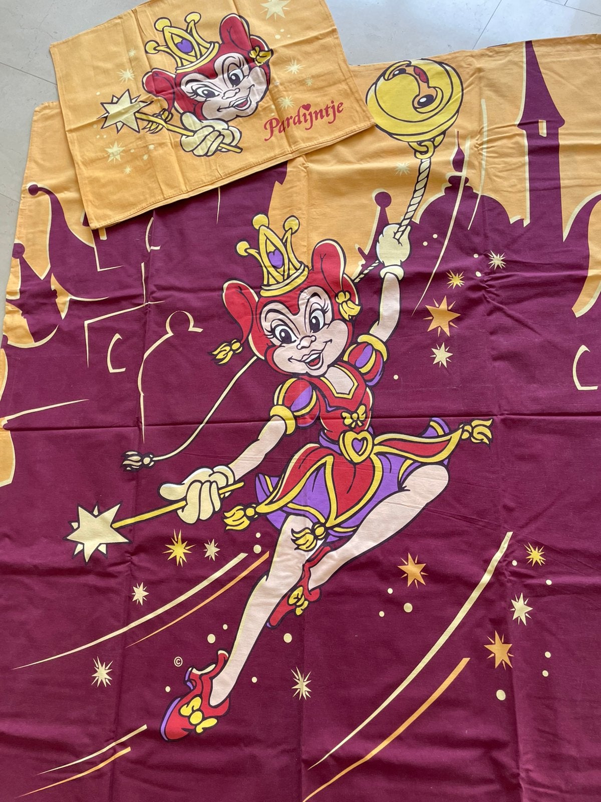 Efteling Pardijntje dekbedovertrek 120 x 150 cm, Overige merken, Instopstrook, Ophalen of Verzenden, Zo goed als nieuw