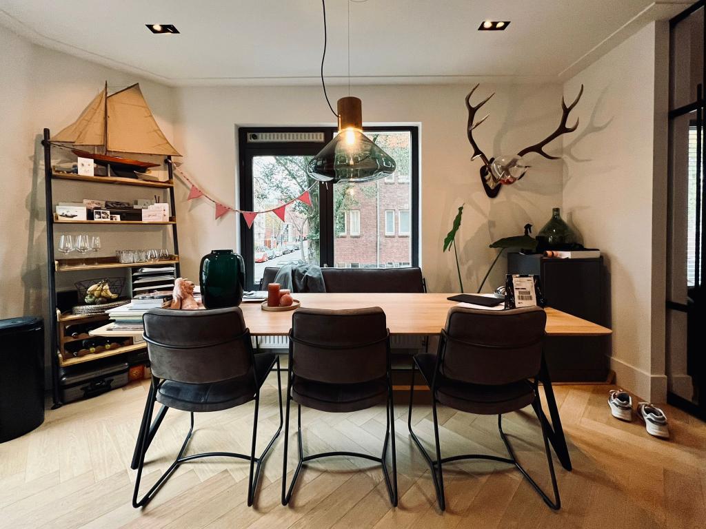 Brokis Muffin Large Hanglamp – Licht Eiken & Groen Glas, Huis en Inrichting, Ophalen, Zo goed als nieuw, Glas, Minder dan 50 cm
