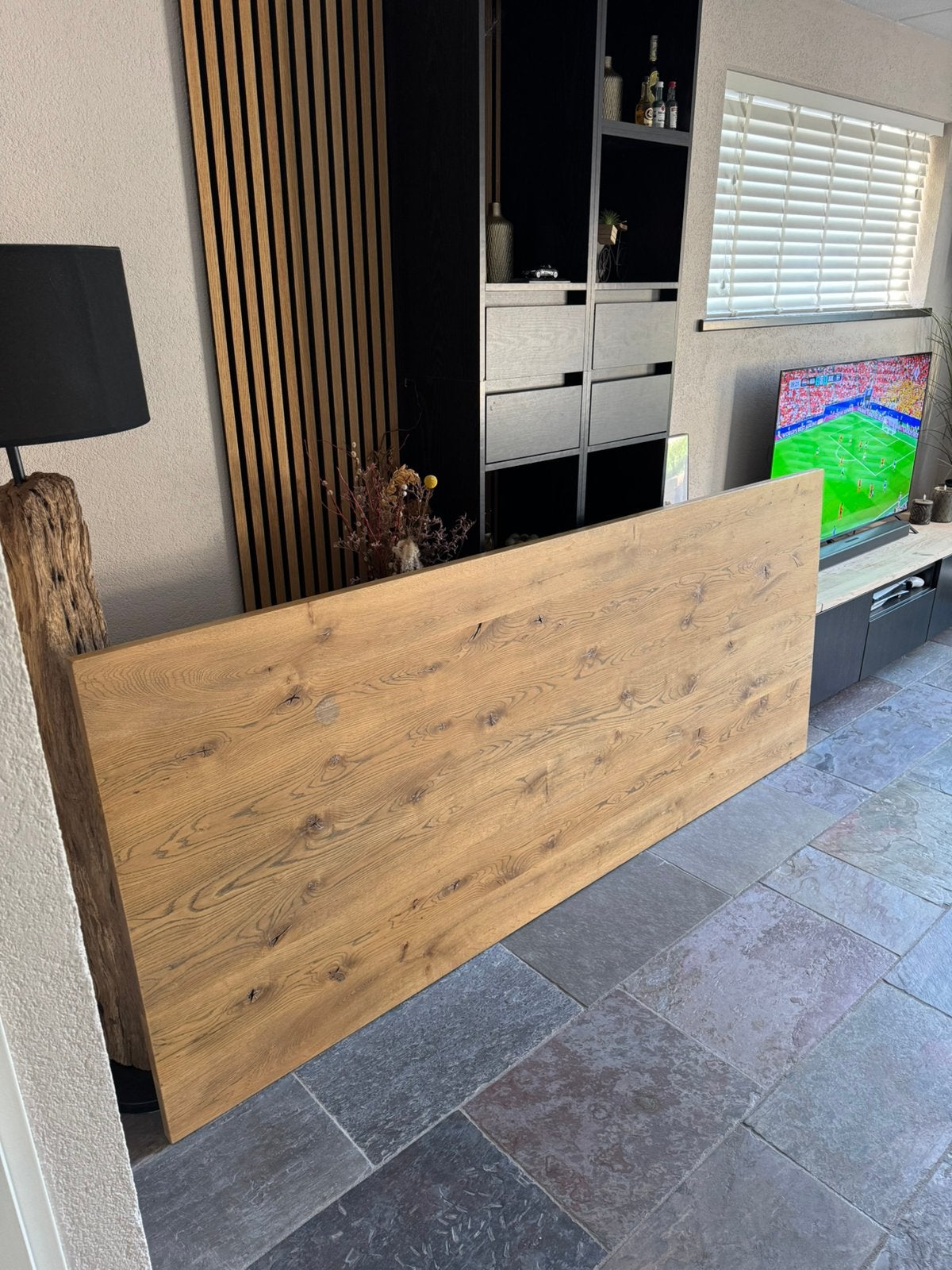 Massief hardhout paneel | 240 x 100 cm, Ophalen, Gebruikt, Hout, 50 tot 100 mm