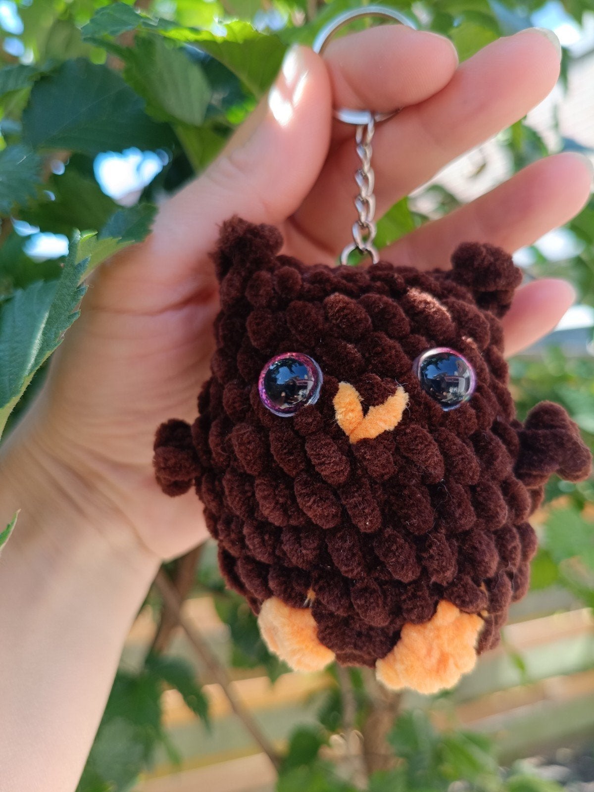 Gehaakte pluchen uil, Amigurumi uil, Pluchen Uil Sleutelhang, Ophalen of Verzenden, Nieuw, Overige typen
