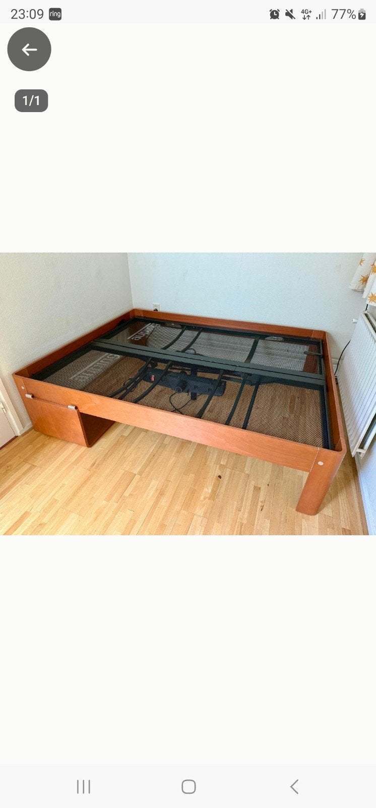 AUPING AURONDE BED 160X200x48cm, Ophalen, Gebruikt, Tweepersoons, Hout