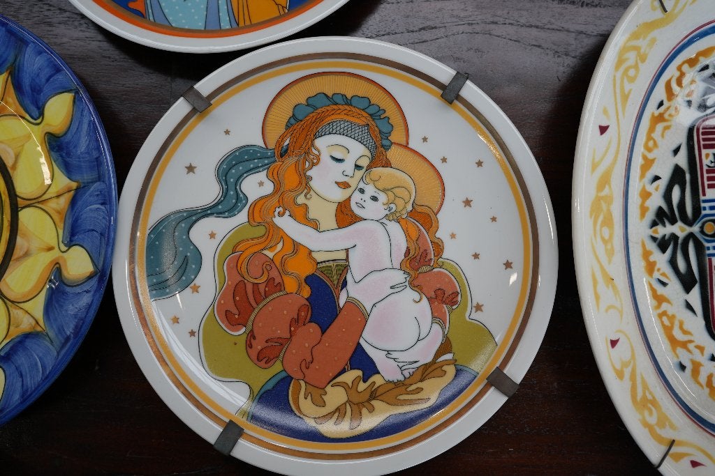 Decoratieve wandbord: Madonna met Kind, Ophalen