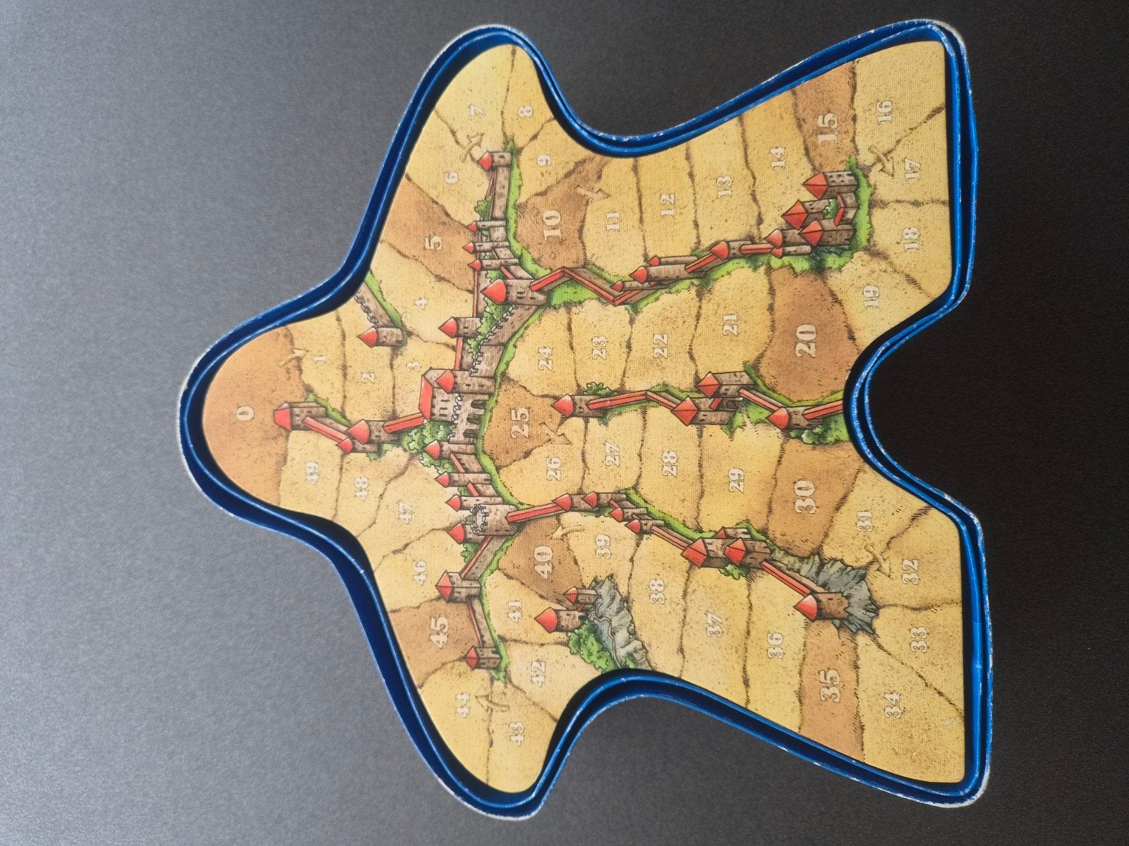 Carcassonne Scorebord in Meeple Vorm, Vijf spelers of meer, Ophalen of Verzenden, Gebruikt, Hans im Glück