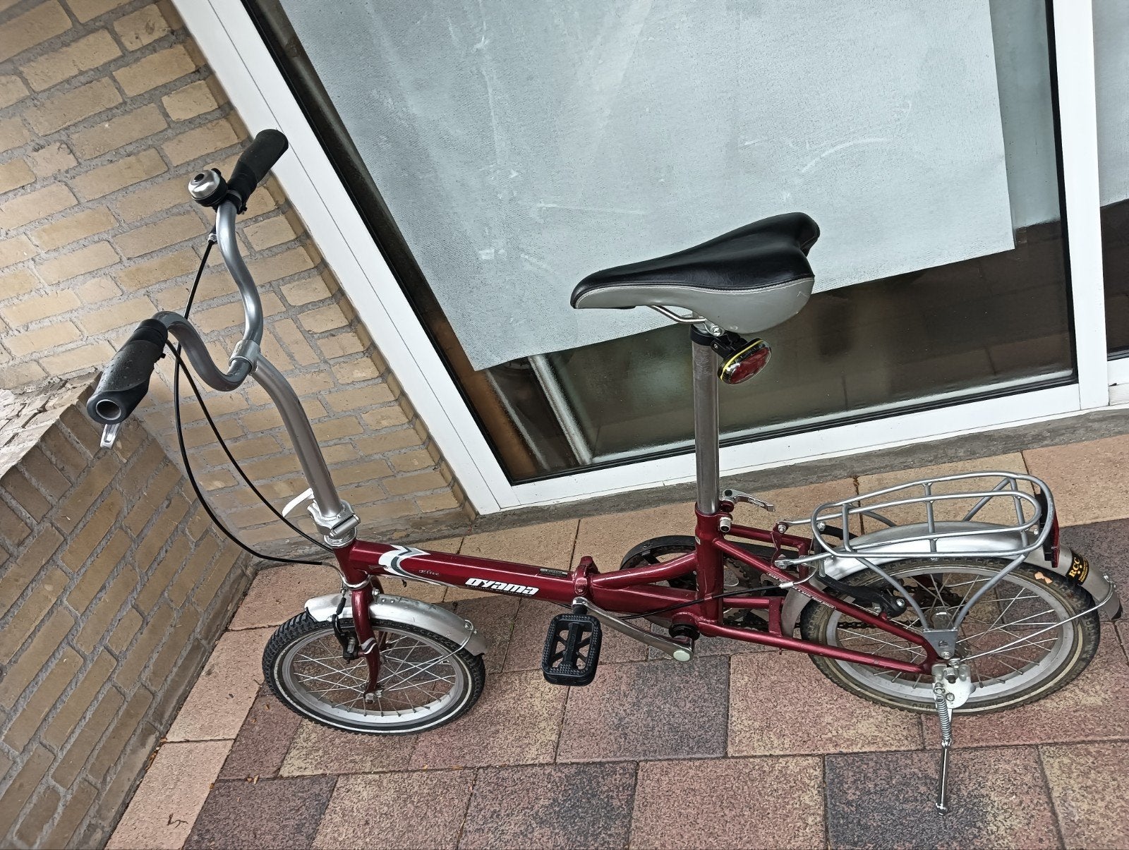 Opvouwbare fiets Oyama Elite - Perfect voor woon-werkverkeer, Gebruikt, Velgrem, Dames, Ophalen