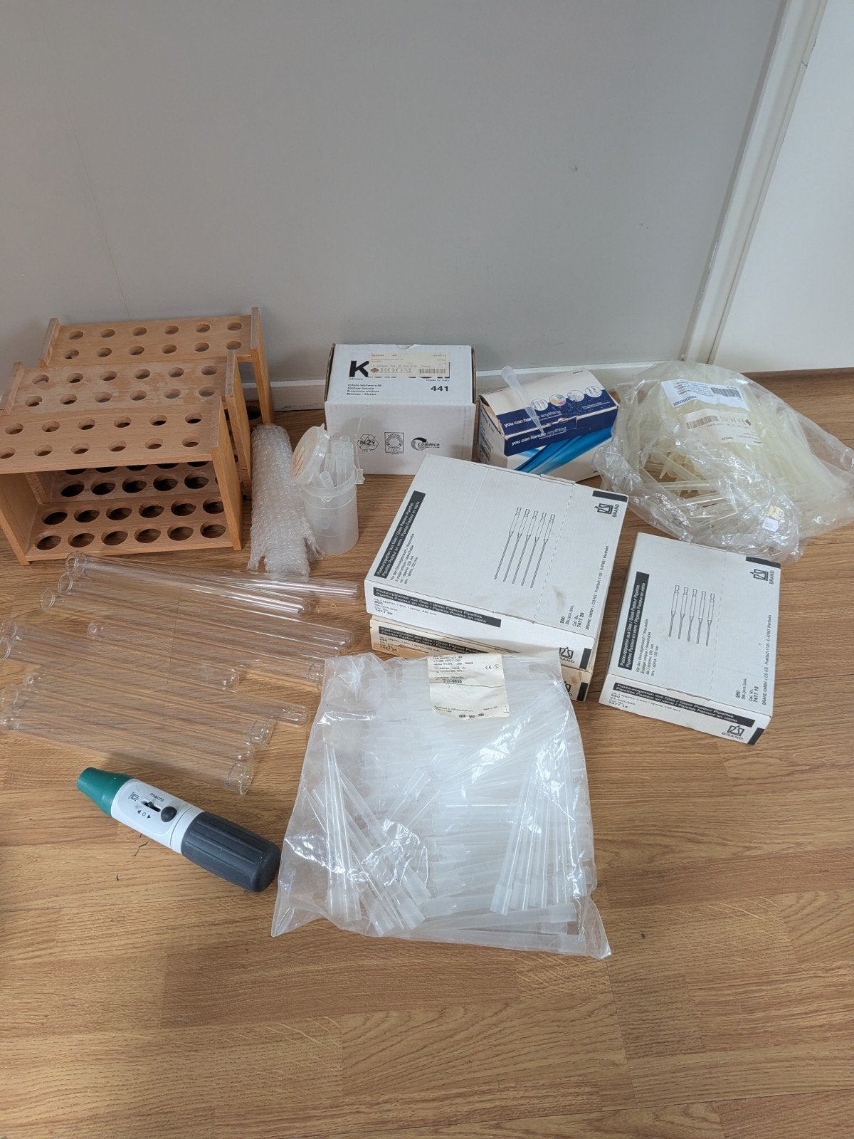 Partij Laboratorium spullen  Glaswerk Pipetten Reageerbuizen, Hobby en Vrije tijd, Overige Hobby en Vrije tijd, Ophalen of Verzenden