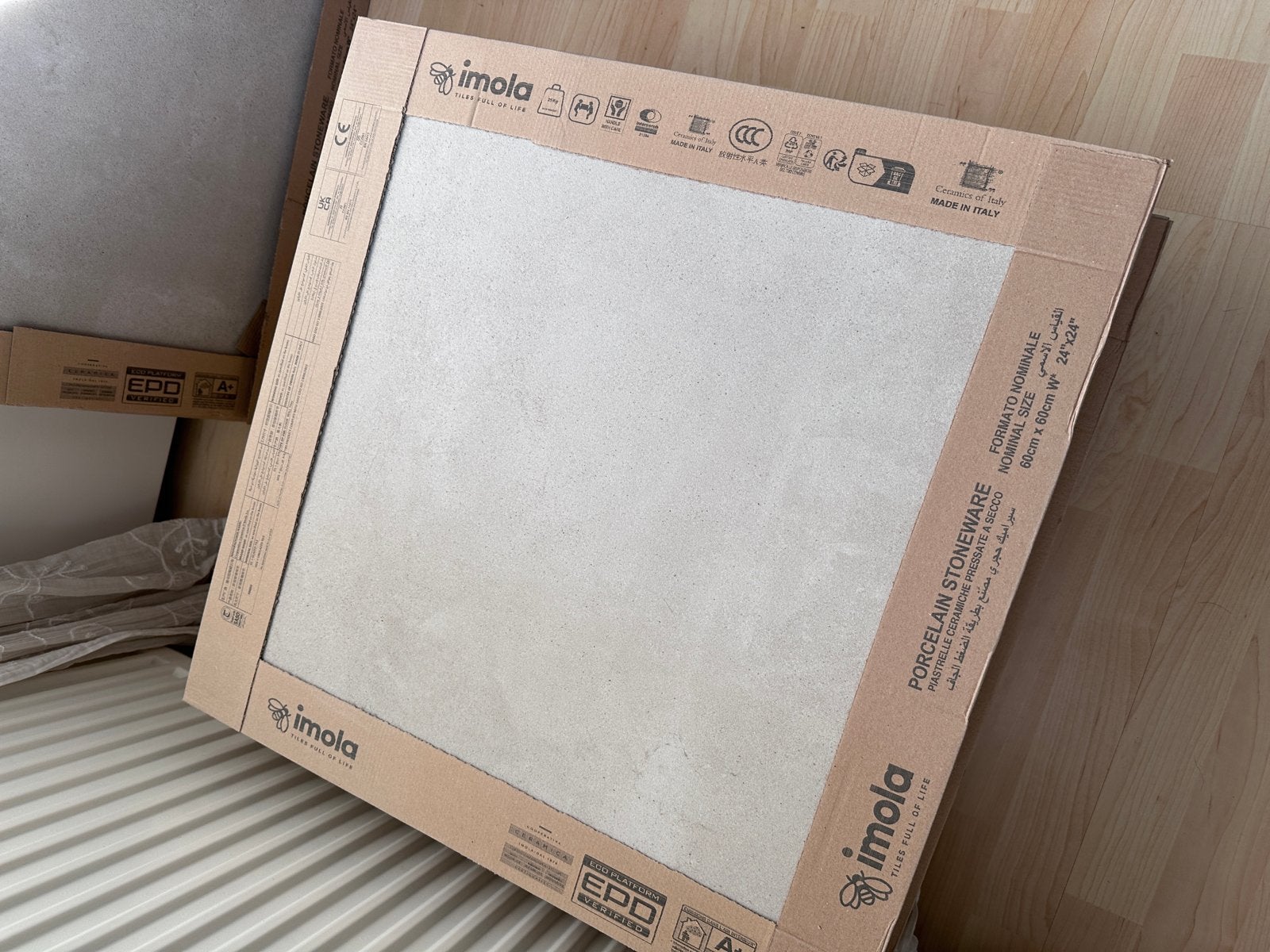 Imola Vloertegels 60x60cm - 5,4m2, Ophalen, 60 cm of meer, Nieuw, 5 tot 10 m²