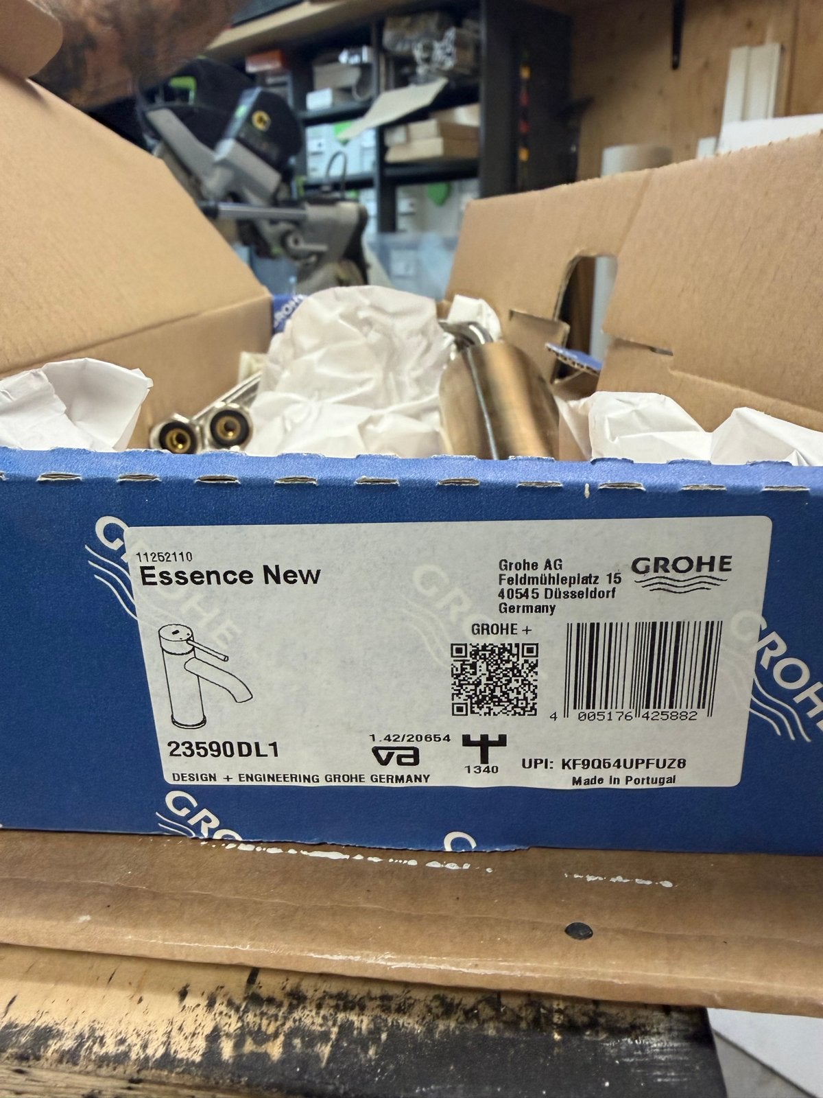 GROHE Essence New Wastafelkraan Opbouw - Goudkleurig, Ophalen, Nieuw, Chroom, Kraan