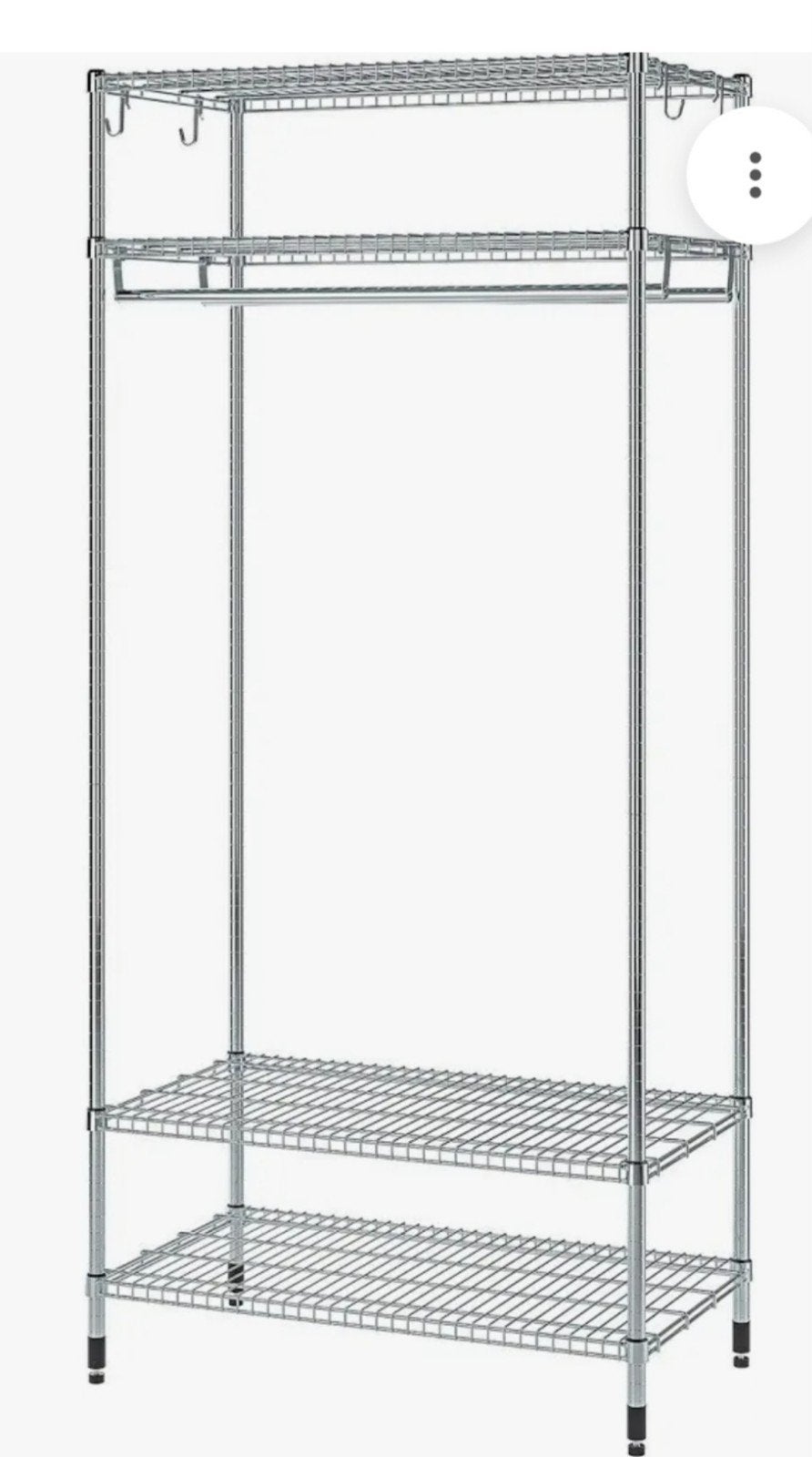 IKEA OMAR kapstok stellingkast met kledingroede, Ophalen, Met plank(en), 150 tot 200 cm, Industrieel, Modern