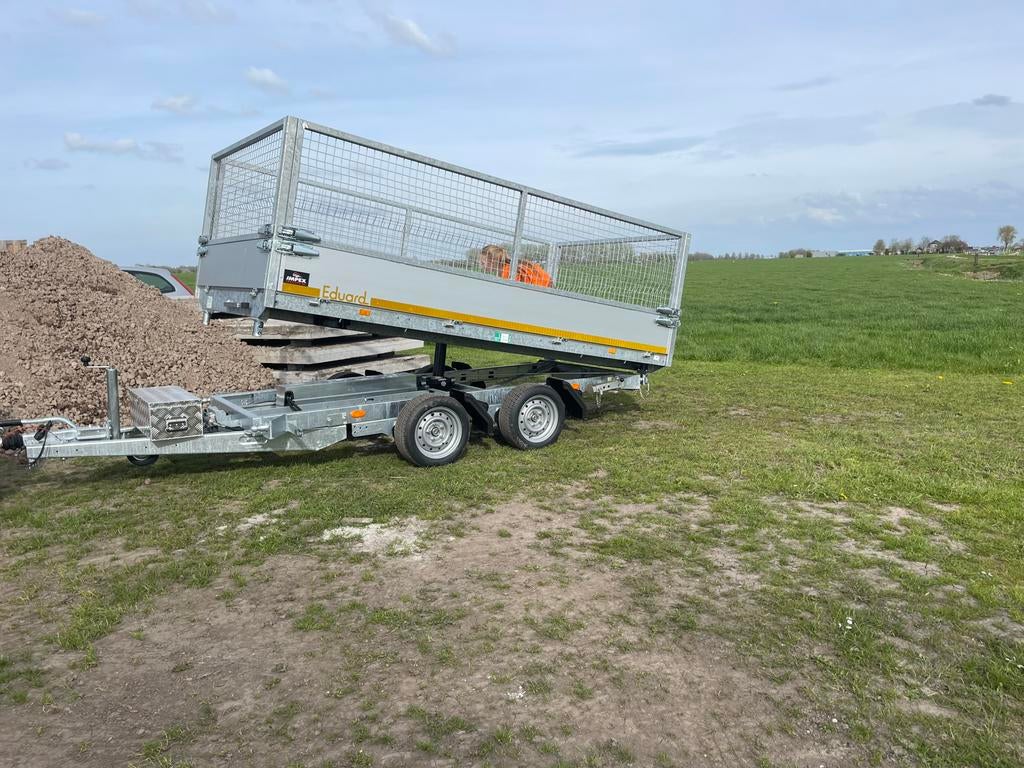 TE HUUR KIPPER/AANHANGWAGEN, Diensten en Vakmensen, Verhuur | Auto en Motor, Aanhangwagen