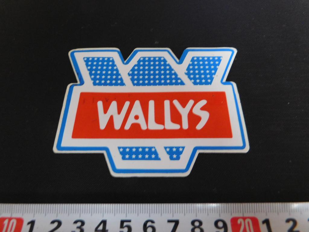 sticker WALLYS *, Verzamelen, Stickers, Zo goed als nieuw, Ophalen