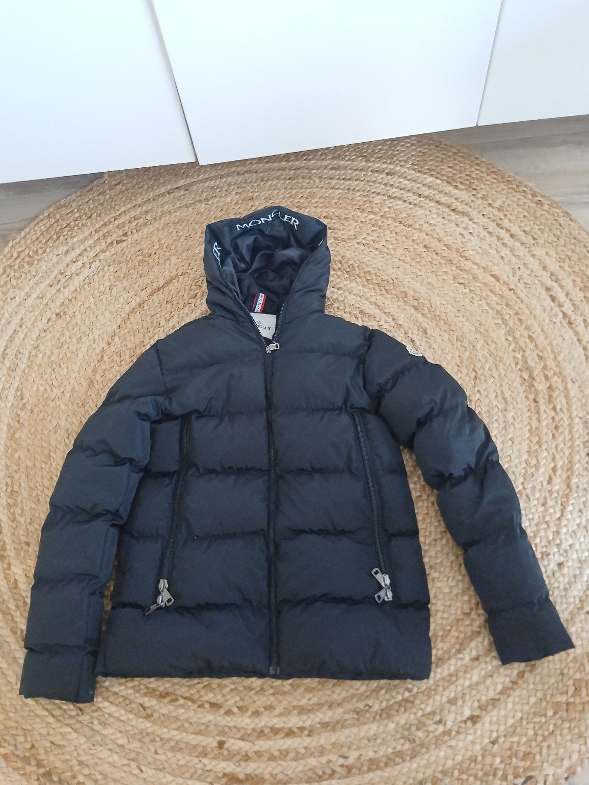 Moncler Puffer Jas Zwart Maat S, Ophalen of Verzenden, Nieuw, Zwart