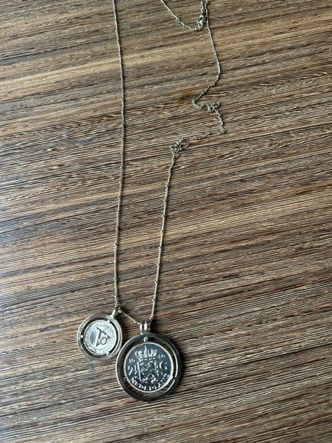 Ketting met munten TOV Essientals, Met hanger, Kunststof, Overige kleuren, Ophalen of Verzenden
