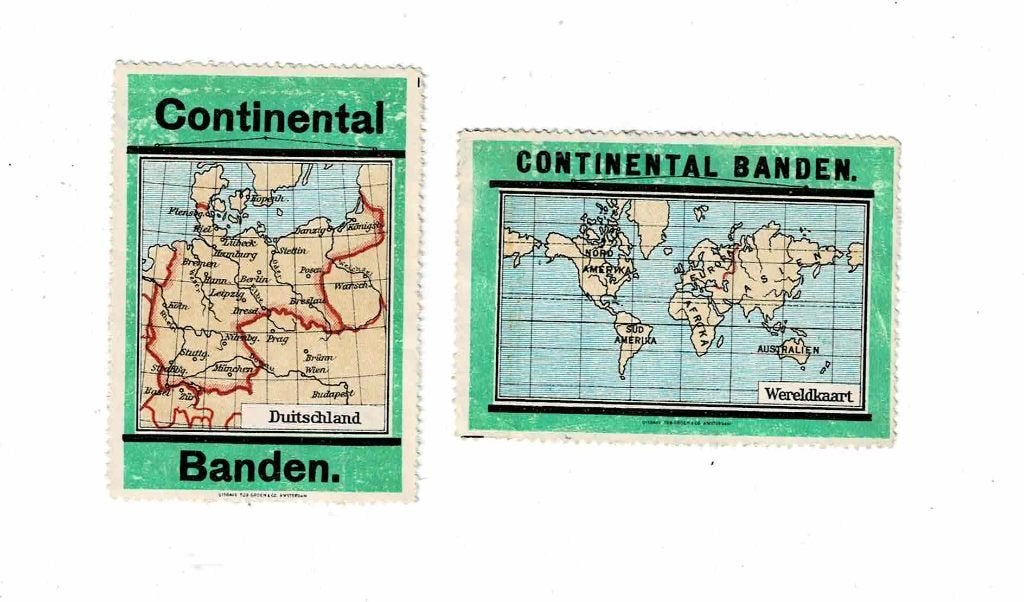 Oude sluitzegels van "CONTINENTAL", Verzamelen, Merken en Reclamevoorwerpen, Verzenden, Overige typen
