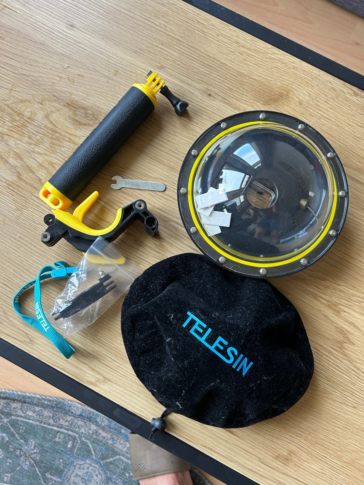 Telesin Dome Poort voor GoPro - Onderwaterfotografie, Dome port, Ophalen of Verzenden, Zo goed als nieuw, Telesin