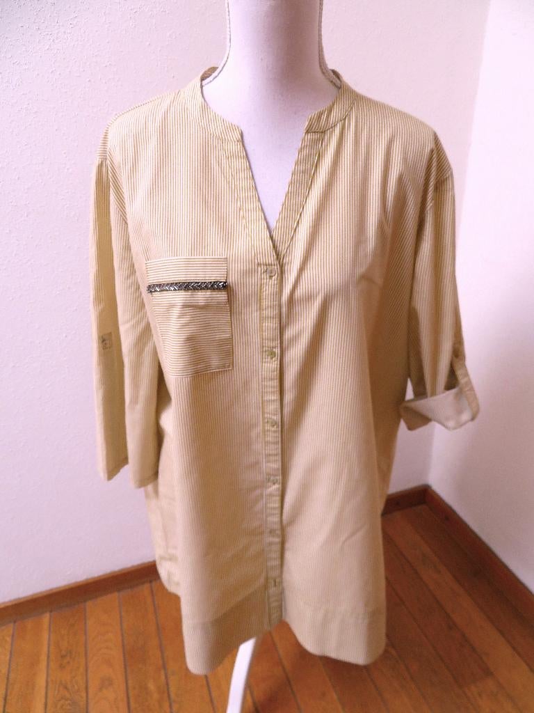 P59 SAINT TROPEZ tuniek blouse beige L 42/44, Beige, Maat 42/44 (L), Ophalen of Verzenden, Zo goed als nieuw