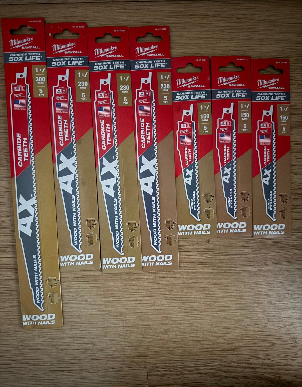 MILWAUKEE  reciprozaagblad Sawzall hout The AX Carbide, Ophalen, Nieuw, Reciprozaag