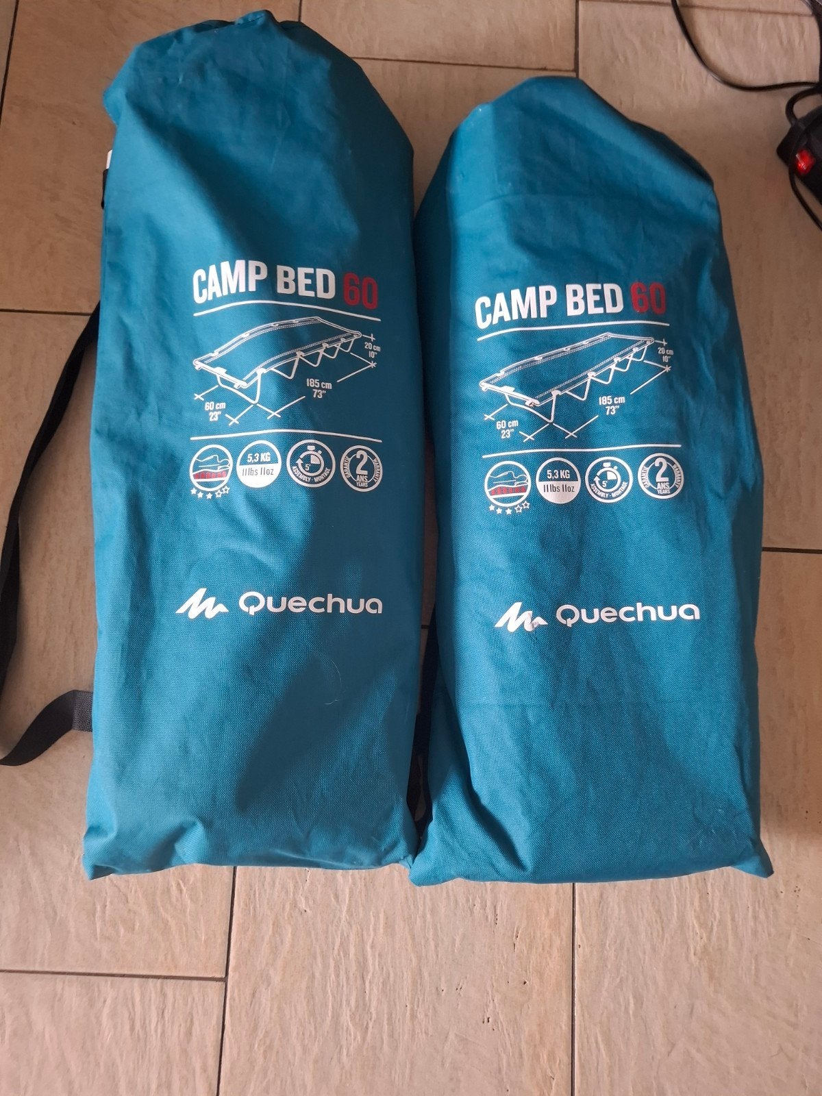 2 Quechua Camp Bed 60 veldbedden, Ophalen, Gebruikt