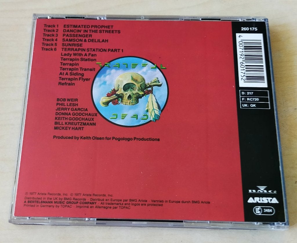 Grateful Dead - Terrapin Station CD 1977/198?, Cd's en Dvd's, Cd's | Rock, Ophalen of Verzenden, Zo goed als nieuw, Psychedelic Rock