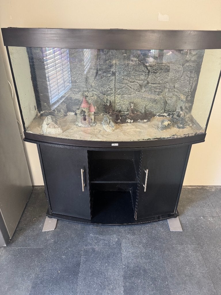 Juwel Vision 260 Zwart compleet met onderkast, Dieren en Toebehoren, Ophalen, Inclusief deksel, Zo goed als nieuw, Leeg aquarium