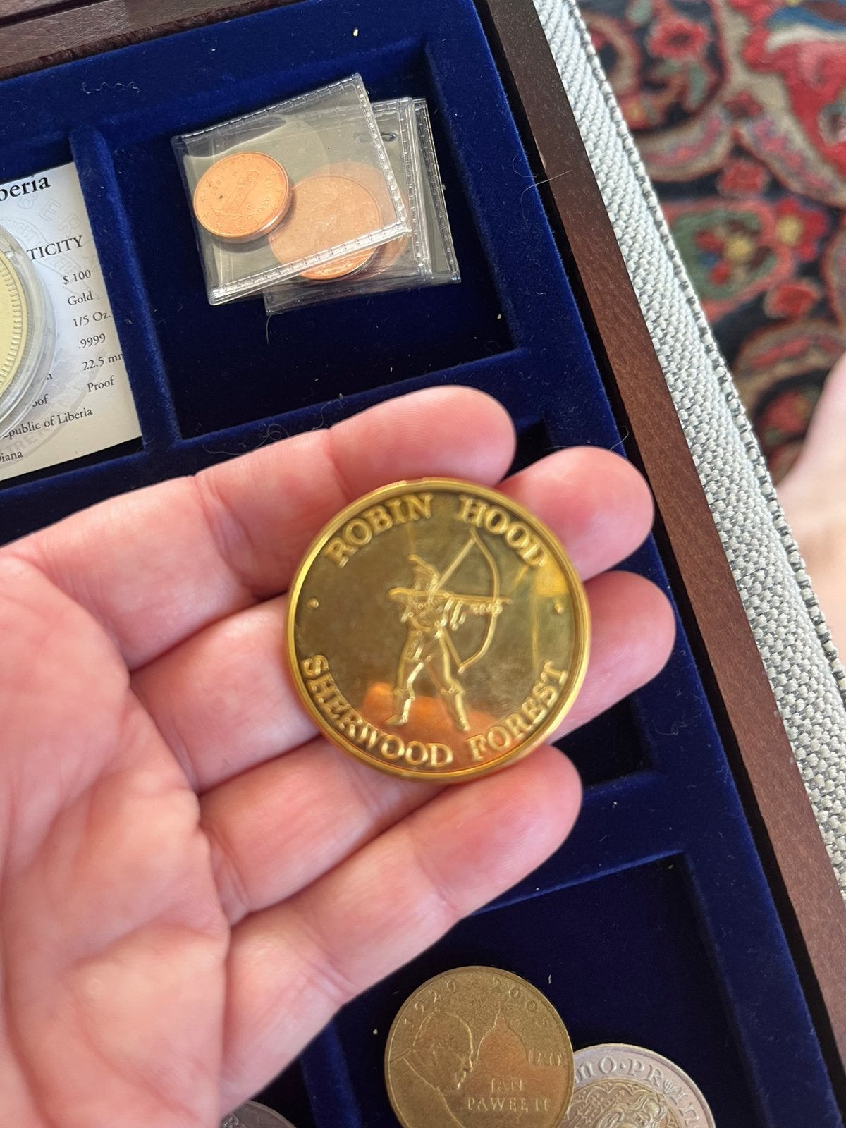 Vergulde medaille Robin Hood, Vóór koninkrijk, Losse munt, Goud, Overige waardes