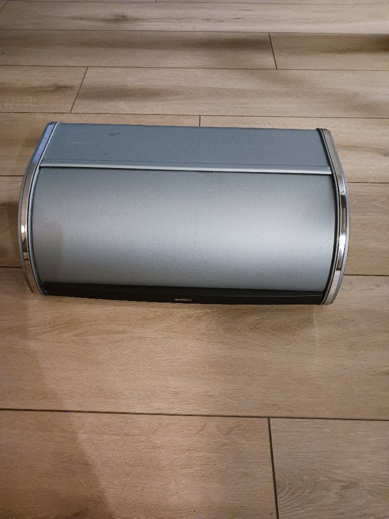 Brabantia Broodtrommel, Gebruikt, Kunststof, Zilver, Ophalen of Verzenden