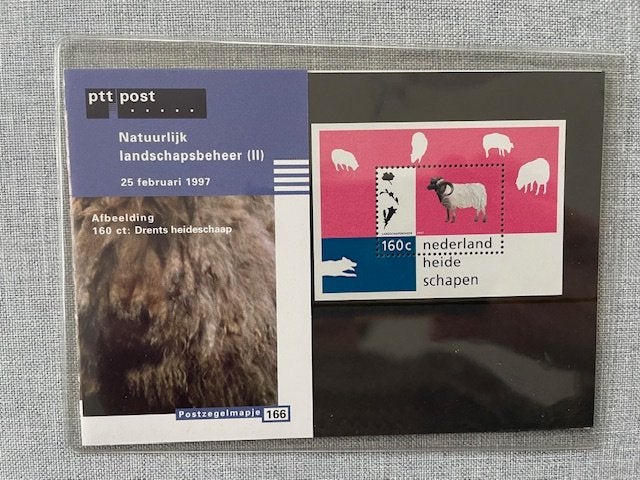 Postzegelmapje PZM166 Blok Natuur en Milieu, Ophalen of Verzenden, Postfris, Dier of Natuur