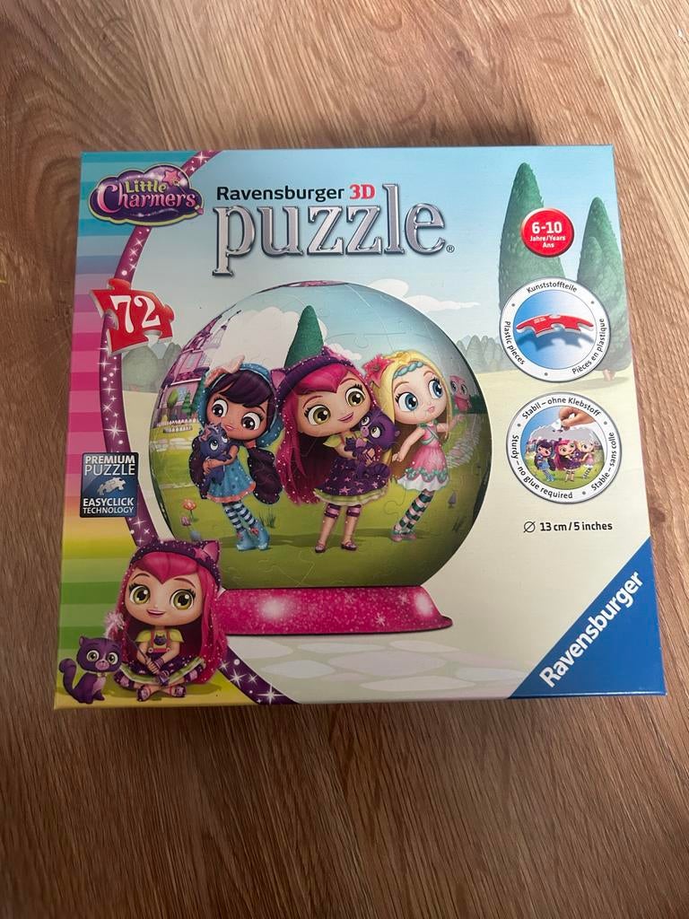 Ravensburger 3D puzzel Little Charmers 72 stukjes, Ophalen, 10 tot 50 stukjes, Zo goed als nieuw, 6 jaar of ouder