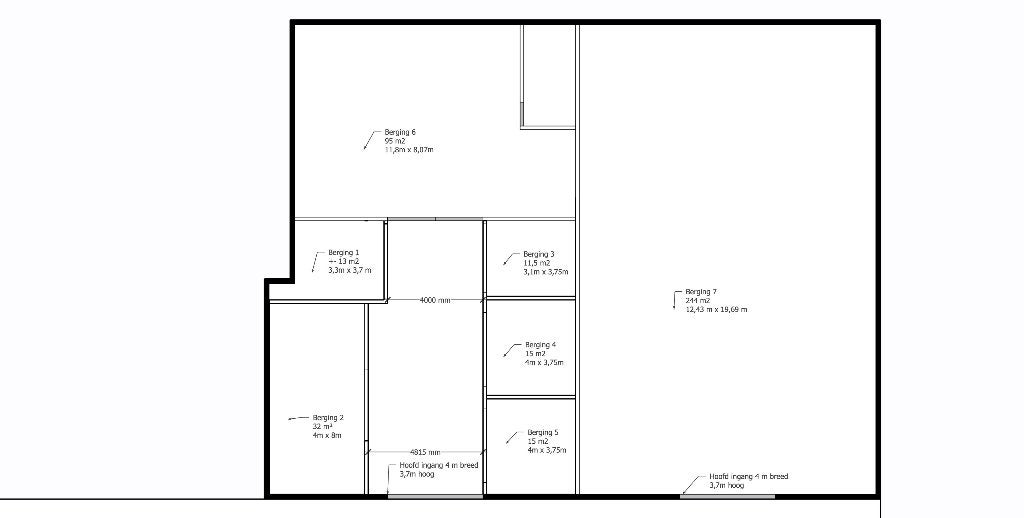 Te huur: diverse opslag-/bedrijfsruimtes in Oterleek, 244 m², Huur, Bedrijfsruimte