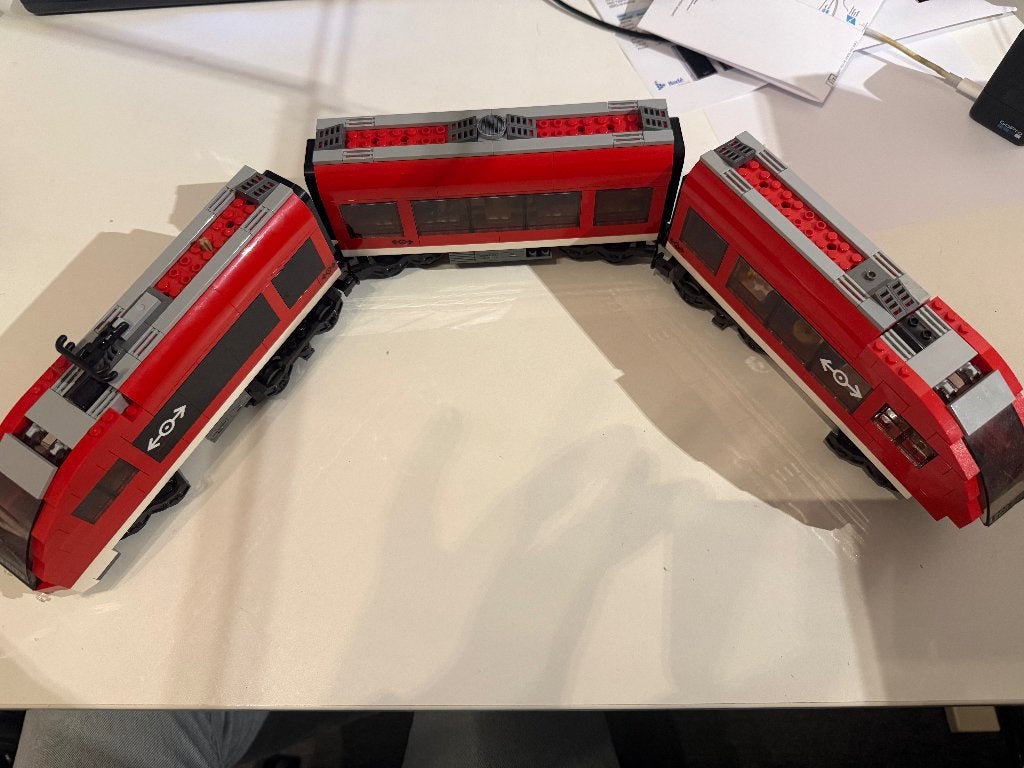 LEGO City Passagierstrein 7938 – compleet, Ophalen, City, Compleet, Lego