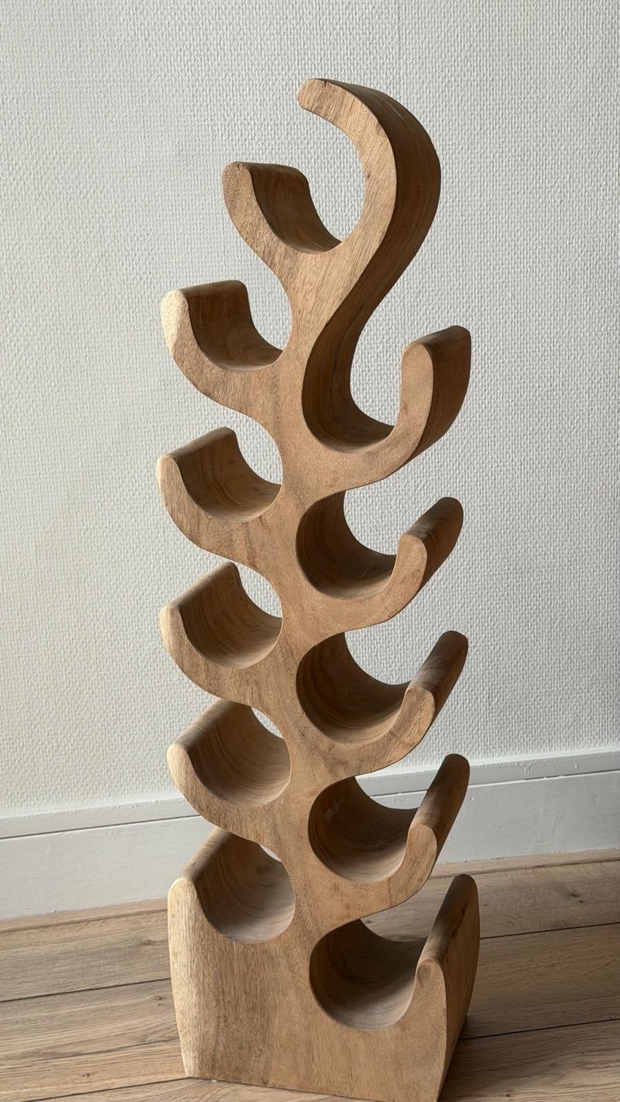Wijnrek flessenhouder massief hout, Ophalen, 5 tot 15 flessen, Zo goed als nieuw, 75 – 100