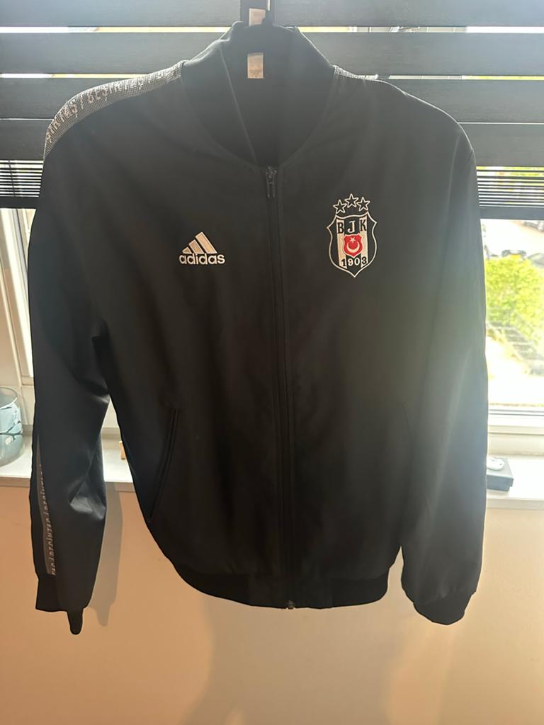 Adidas Beşiktaş Trainingsjack Zwart Maat S, Ophalen of Verzenden, Zo goed als nieuw, Maat 46 (S) of kleiner, Zwart