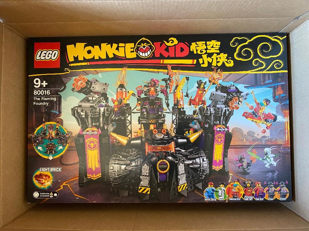 Lego 80016 Monkie Kid De brandende gieterij NIEUW, Ophalen, Nieuw, Complete set, Lego