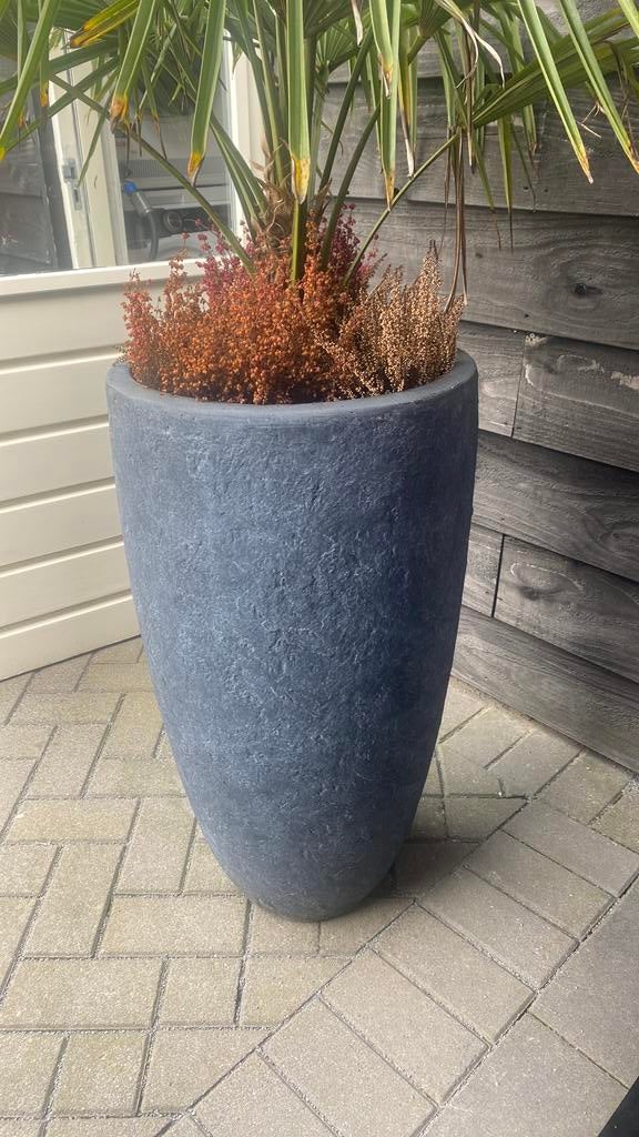 Stenen pot grijs Tuinland, Ophalen, Steen, Rond, Zo goed als nieuw