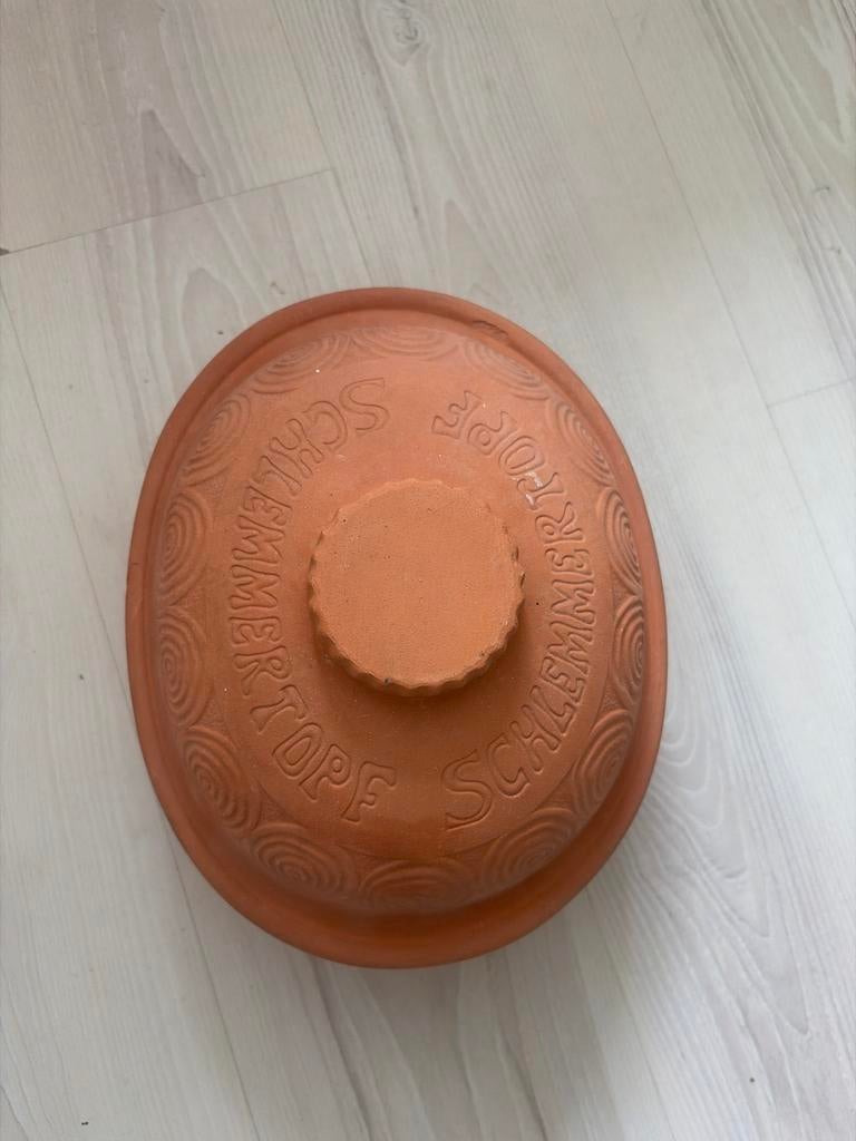 Originele Romertopf Schlemmer Topf - Aardewerken Braadpan, Ophalen, Gebruikt, Overige materialen, Pot, Bus of Blik