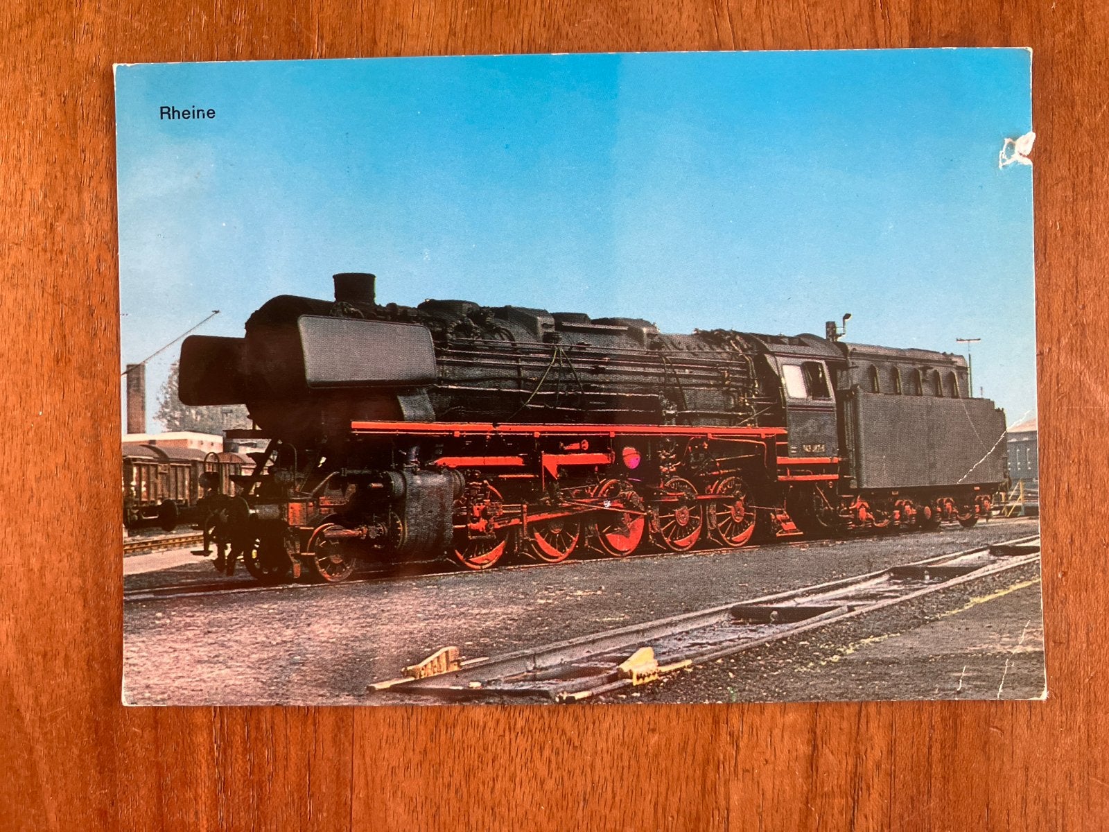 Rheine. Duitse stoomlocomotief, Ophalen of Verzenden, Gebruikt, Trein, Kaart of Prent