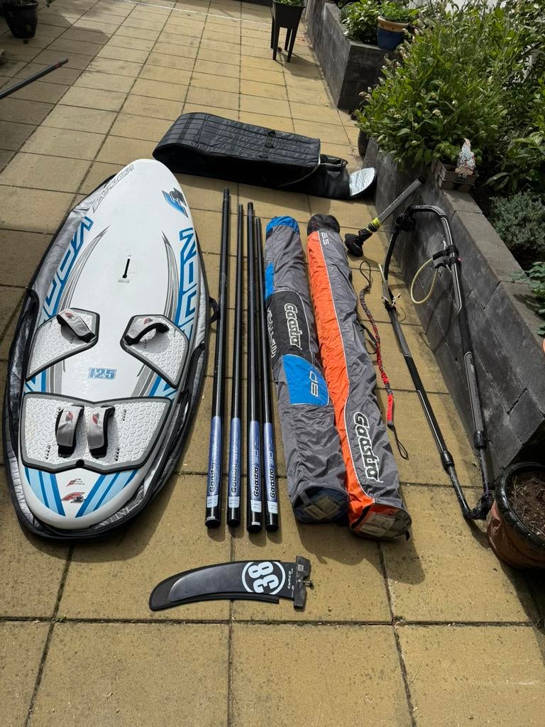 Freeride windsurf set compleet, Ophalen of Verzenden, Zo goed als nieuw, Complete set
